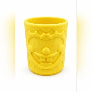 Burger King SpongeBob SquarePants Collector Cup Yellow Tiki Style Plastic Cup
